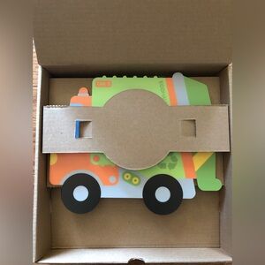 Popclox Garbage Truck Pendulum Wall Clock